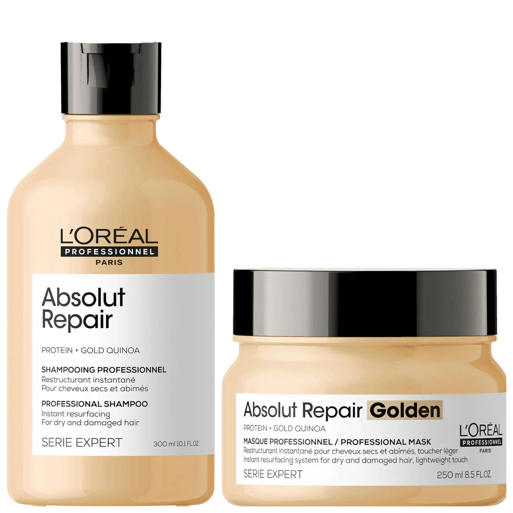 L'Oréal Professionnel Duo: Absolut Repair Shampoo & Hydrating Mask for Dry Hair Image 1