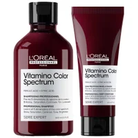 L'Oréal Professionnel Duo: Vitamino Color Spectrum Shampoo 300ml & Conditioner 200ml for Coloured Hair - undefined undefined