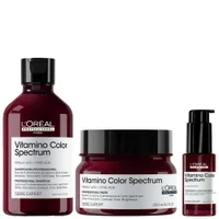 L'Oréal Professionnel Trio: Vitamino Color Spectrum Shampoo 300ml and Rinse Off Hair Mask 250ml for Coloured Hair - undefined undefined