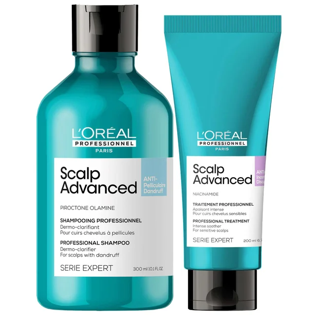 L'Oréal Professionnel Bundles Duo: Serié Expert Scalp Advanced Anti-Dandruff Shampoo and Hair Treatment Routine