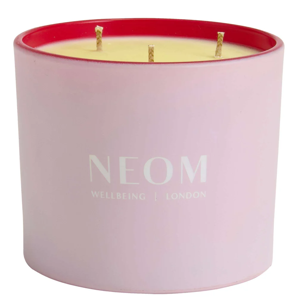 Neom Wellbeing London It's All Rosy 3 Wick Candle 420g Image 1