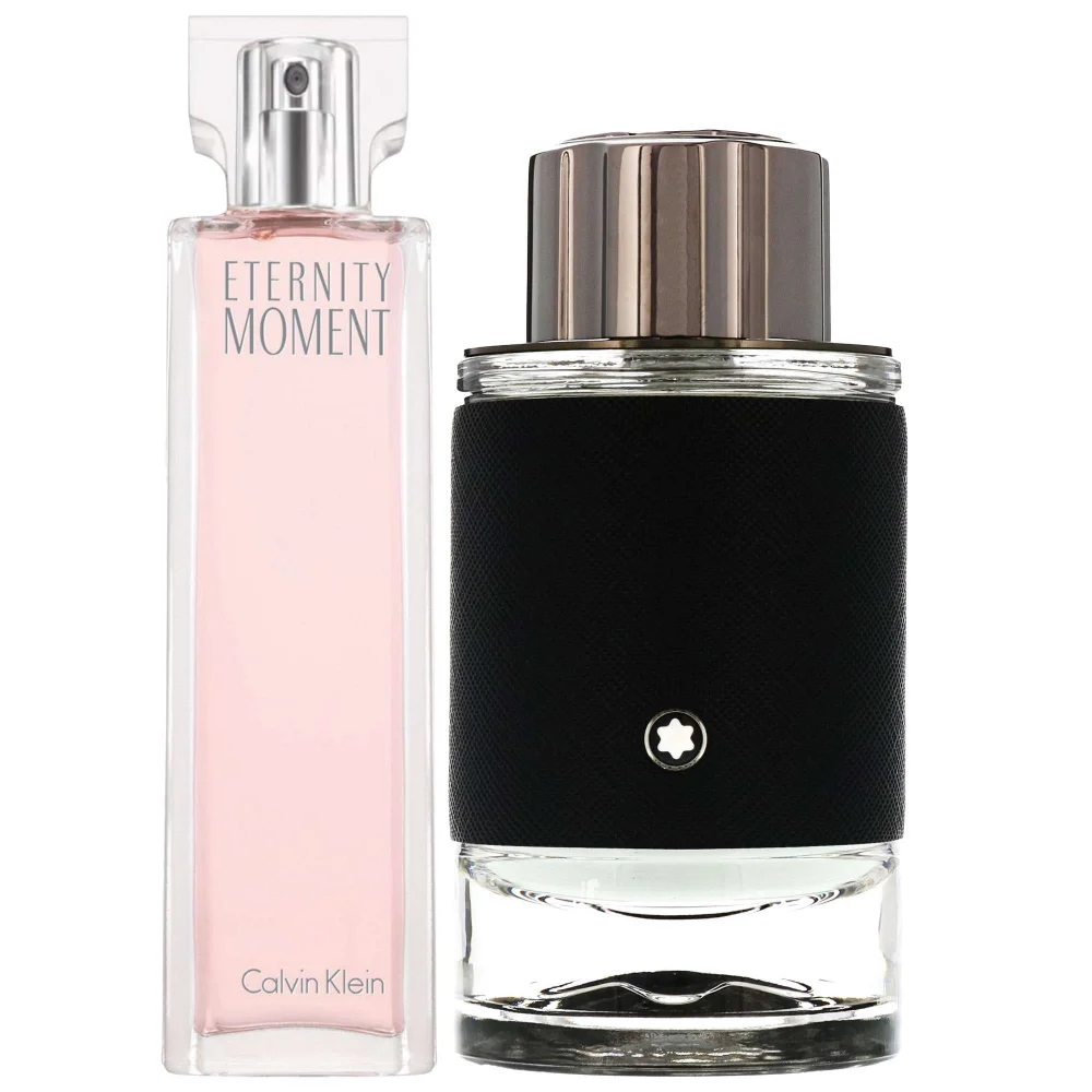 Calvin Klein Duo: Eternity Moment Eau de Parfum 100ml & Montblanc Explorer Eau de Parfum Spray 100ml Image 1