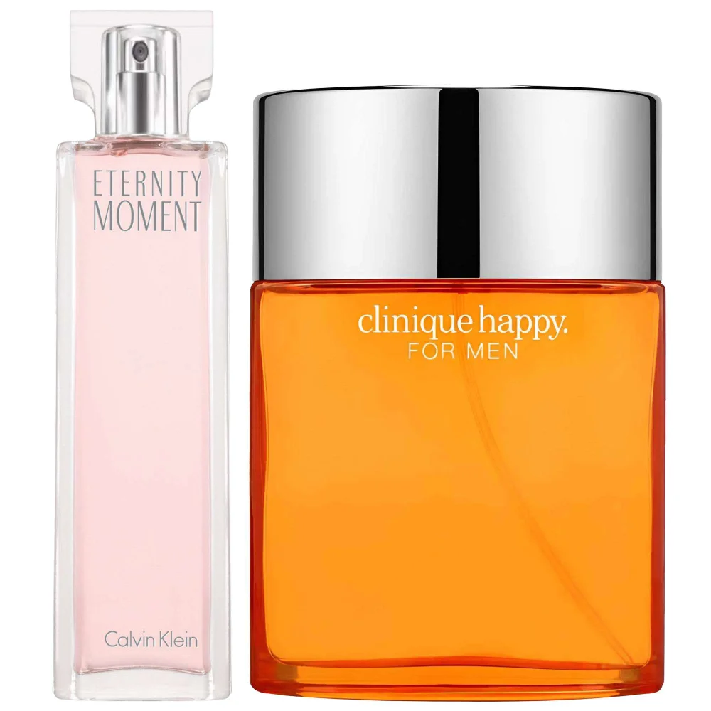 Calvin Klein Duo: Eternity Moment Eau de Parfum 100ml & Happy Cologne Eau de Toilette Spray 100ml / 3.4 fl.oz. Image 1