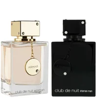 Armaf Bundles Duo: Club De Nuit Woman Eau de Parfum Spray 105ml & Intense Man Eau de Toilette Spray 105ml