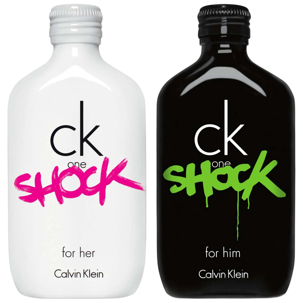 Calvin Klein Duo: CK One Shock For Her Eau de Toilette 200ml & CK One Shock For Him Eau de Toilette 200ml Image 1