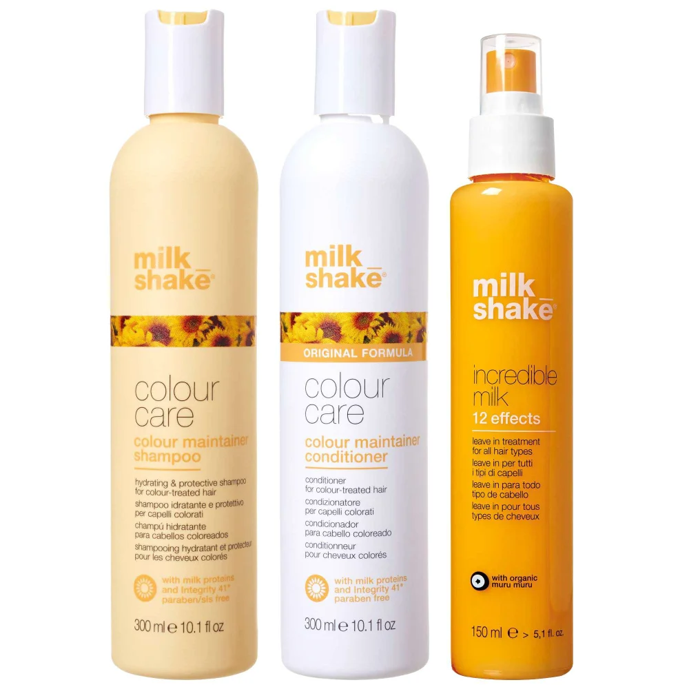 milk_shake Trio: Colour Maintainer Shampoo 300ml, Conditioner 300ml & Incredible Milk 150ml Image 1