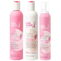 milk_shake Trio: Go Pink Shampoo 300ml, Conditioner 300ml & Conditioning Whipped Cream 200ml - undefined undefined