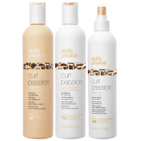 milk_shake Trio: Curl Passion Shampoo 300ml, Conditioner 300ml & Leave-In Conditioner 300ml - undefined undefined