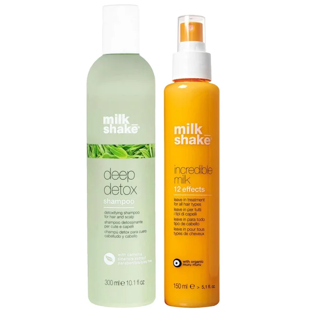 milk_shake Duo: Deep Detox Shampoo 300ml & Incredible Milk Leave-In Conditioner 150ml