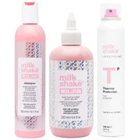 milk_shake Trio: INSTA.LIGHT Shampoo 300ml, Liquid Mask 250ml & Thermo Protector 200ml