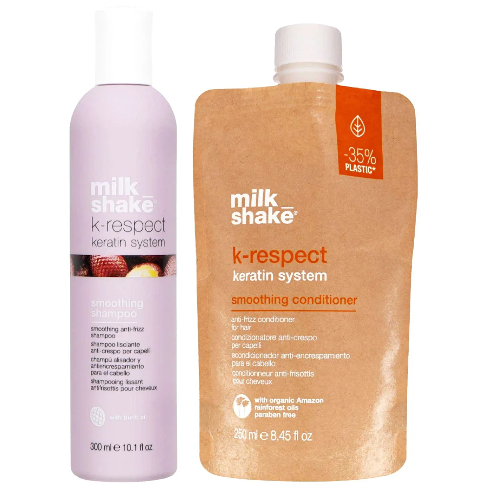milk_shake Duo: K-Respect Smoothing Shampoo 300ml & Conditioner 250ml Image 1