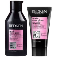 Redken Duo: Acidic Color Gloss Shampoo 300ml and Gloss-in-Mask Mini 50ml - undefined undefined