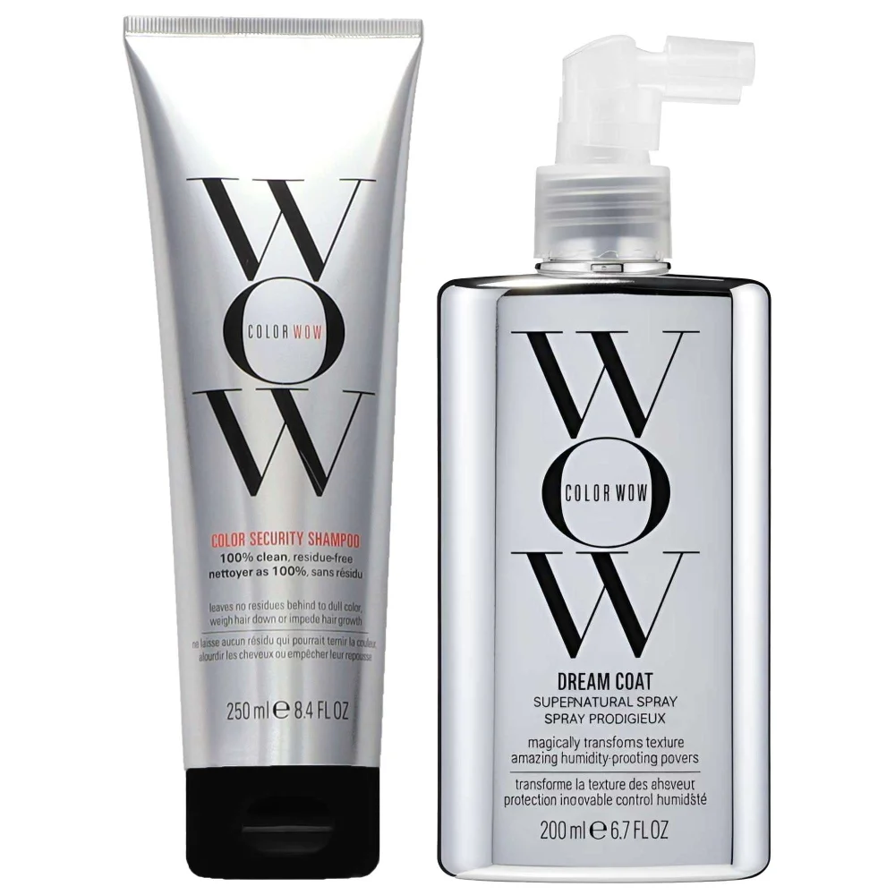 Color Wow Bundles Duo: Color Security Shampoo 250ml & Dream Coat Supernatural Spray 200ml Image 1