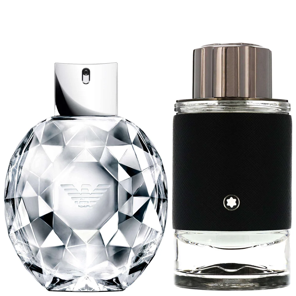 Armani Duo: Diamonds Eau de Parfum Spray 100ml & Montblanc Explorer Eau de Parfum Spray 100ml Image 1