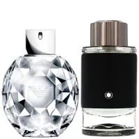 Armani Duo: Diamonds Eau de Parfum Spray 100ml & Montblanc Explorer Eau de Parfum Spray 100ml - undefined undefined