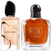 Armani Duo: Si Eau de Parfum Spray 100ml & Stronger With You Intensely Eau de Parfum Spray 100ml - undefined undefined