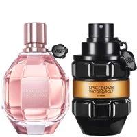 Viktor&Rolf Duo: Flowerbomb Eau de Parfum Spray 100ml & SpiceBomb Extreme Eau de Parfum Spray 90ml