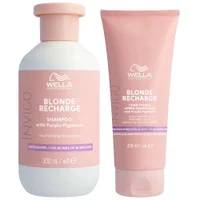 Wella Duo: Invigo Blonde Recharge Colour Refreshing Shampoo and Conditioner Bundle for Cool Blonde - undefined undefined