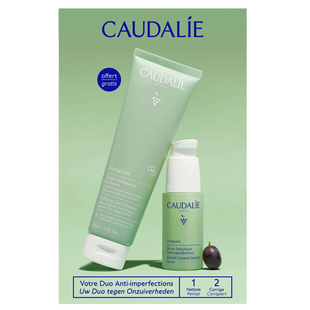 Caudalie Vinopure Serum & Suncare Set (Worth £32) Image 1