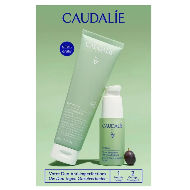 Caudalie Vinopure Serum & Suncare Set (Worth £32)