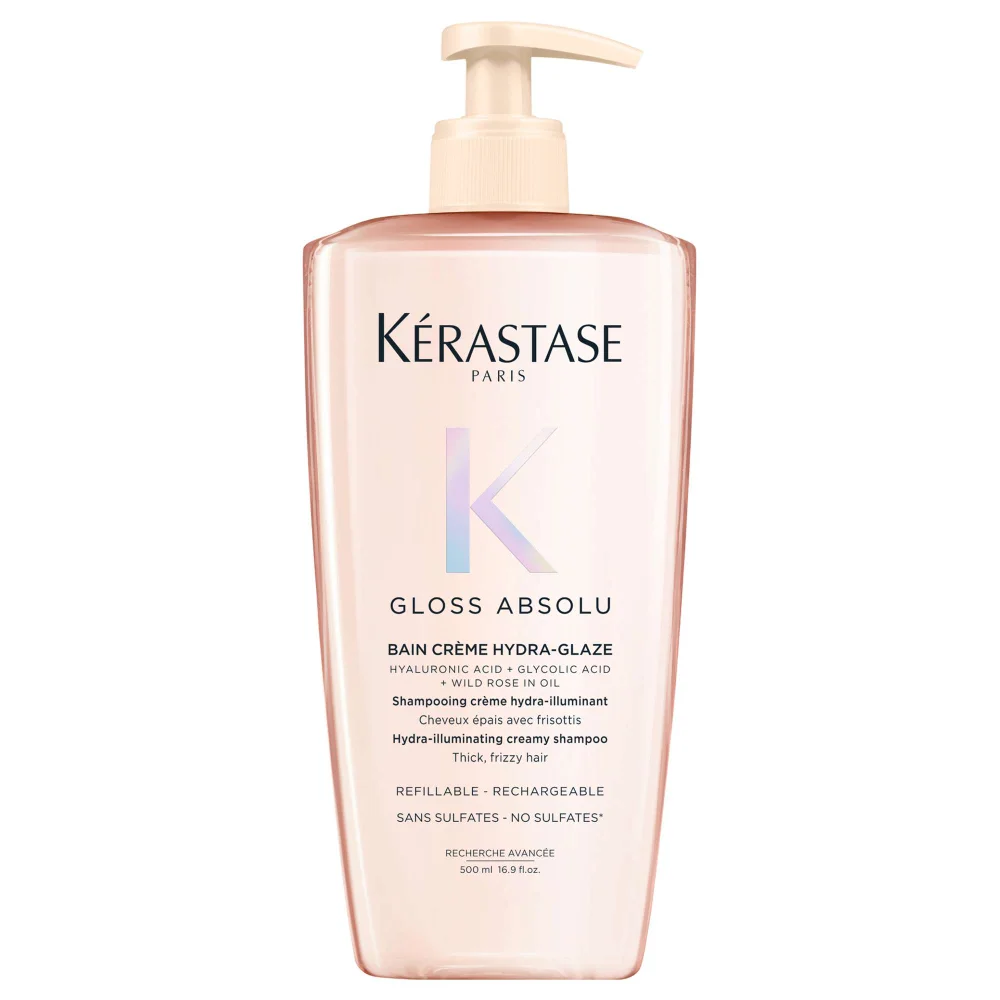 Kérastase Gloss Absolu Bain Crème Hydra-Glaze Shampoo For Thick Frizzy Hair 500ml Image 1