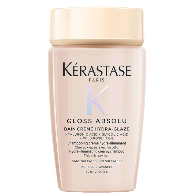 Kérastase Gloss Absolu Absolu Bain Crème Hydra-Glaze Shampoo For Thick Frizzy Hair 80ml