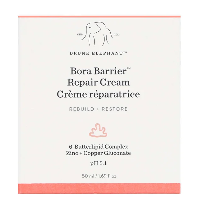 Drunk Elephant Moisturisers Bora Barrier Rich Repair Moisturiser with 6-Butterlipid Complex 50ml