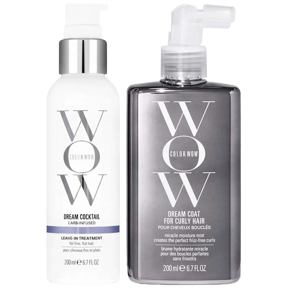 Color Wow Duo: Dream Coat For Curly Hair 200ml & Dream Cocktail Carb-Infused Leave-in Treatment 200ml Image 1