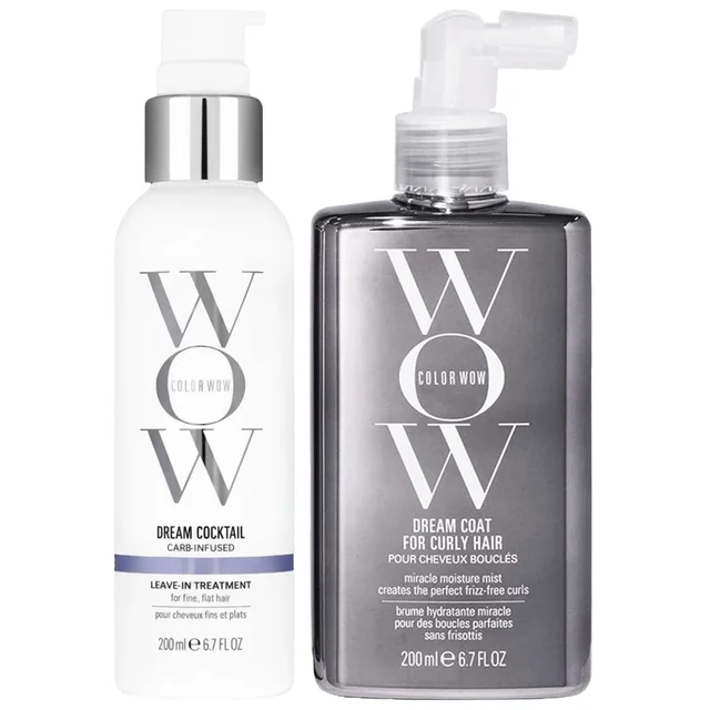 Color Wow Duo: Dream Coat For Curly Hair 200ml & Dream Cocktail Carb-Infused Leave-in Treatment 200ml