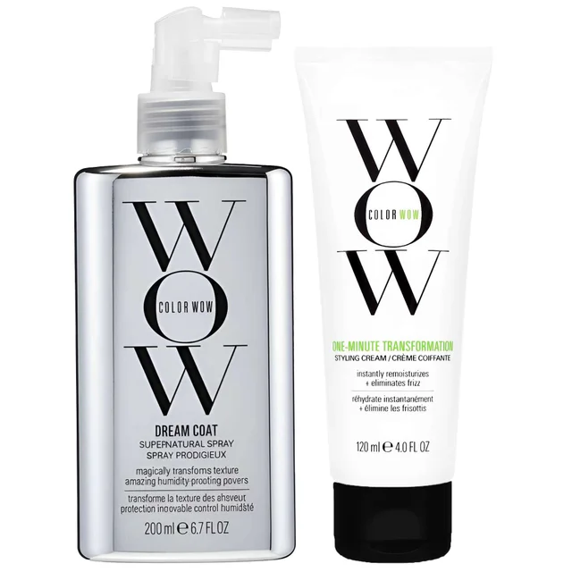 Color Wow Duo: Dream Coat Supernatural Spray 200ml & One-Minute Transformation Styling Cream 120ml