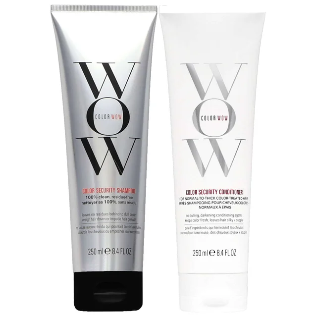Color Wow Duo: Color Security Shampoo 250ml & Color Security Conditioner for Normal to Thick Hair 250ml
