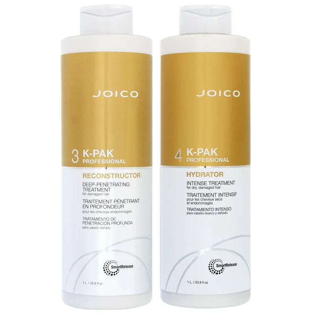 Joico Duo: K-Pak Deep-Penetrating Reconstructor Treatment 1000ml & Professional Hydrator Intense Treatment 1000ml
