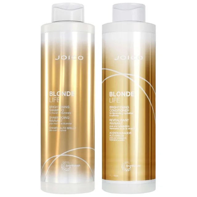 Joico Duo: Blonde Life Brightening Conditioner 1000ml & Shampoo 1000ml