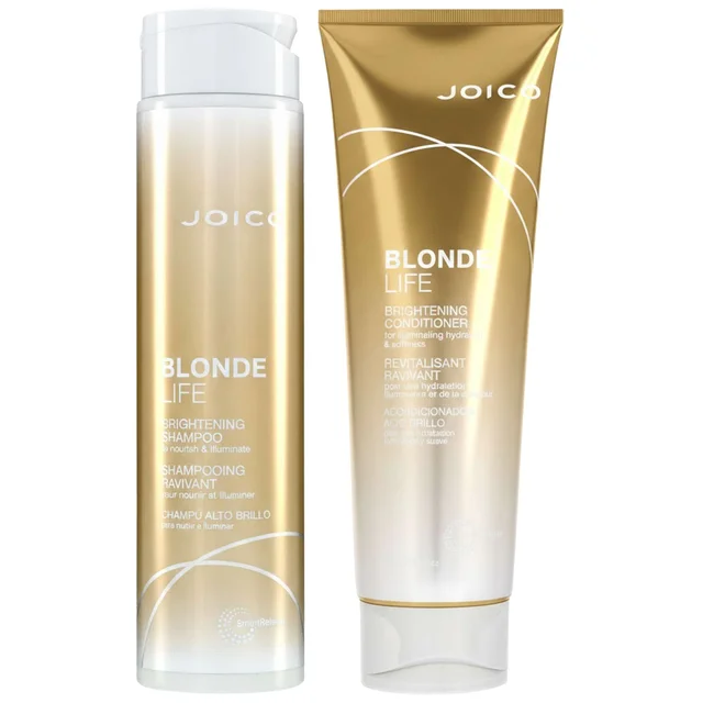 Joico Duo: Blonde Life Brightening Shampoo 300ml & Conditioner 250ml