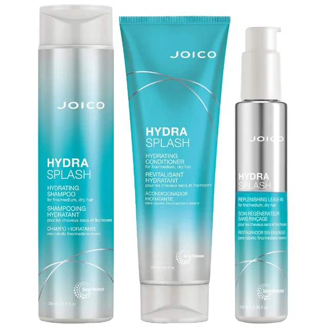 Joico Bundles Trio: Hydrasplash Shampoo 300ml, Conditioner 250ml and Leave-In Treatment 100ml