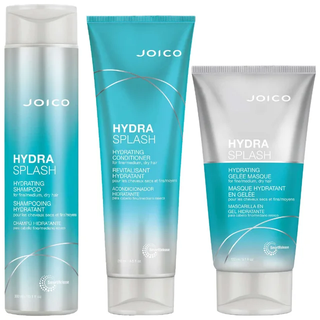 Joico Bundles Trio: Hydrasplash Shampoo 300ml, Conditioner 250ml and Hydrating Mask 150ml