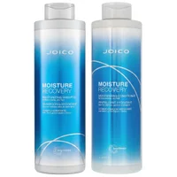 Joico Duo: Moisture Recovery Conditioner for Dry Hair 1000ml & Shampoo 1000ml - undefined undefined