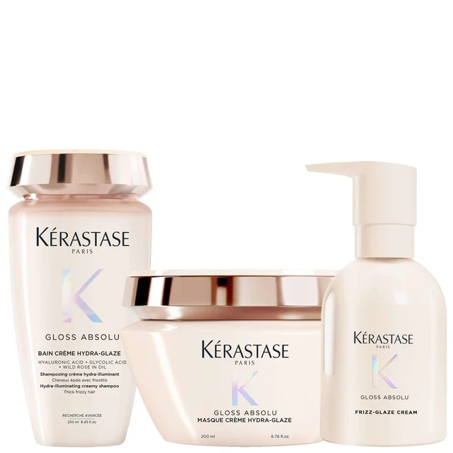 Kérastase Trio: Gloss Absolu Shampoo 250ml, Mascque 200ml & Cream 240ml