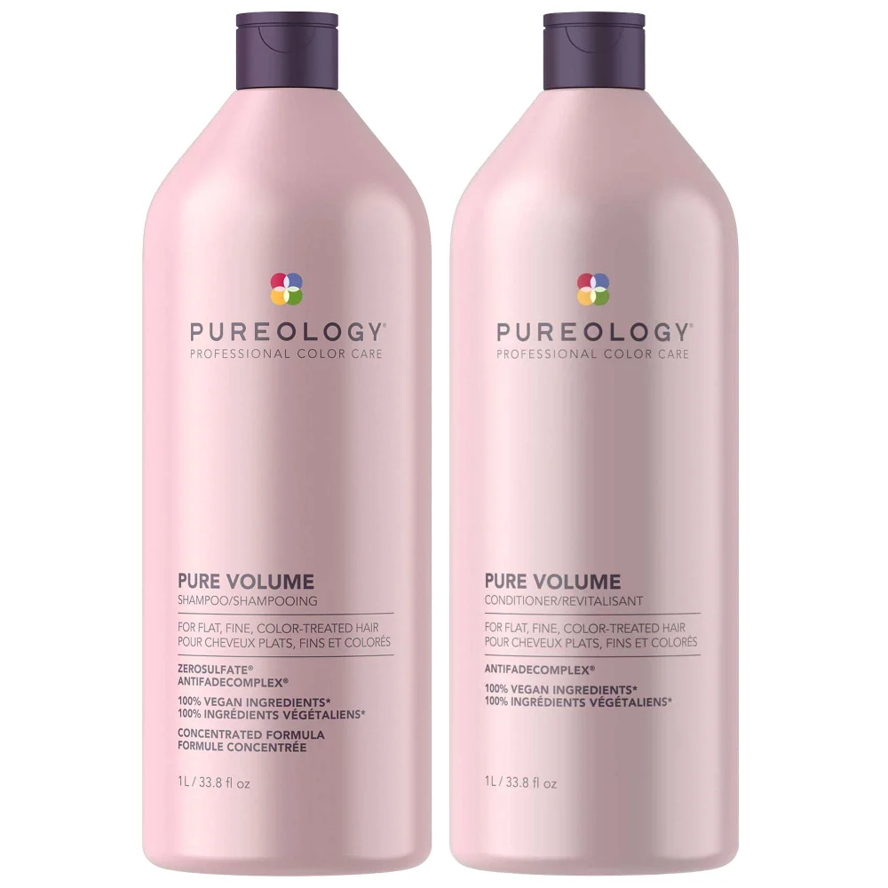 Pureology Pure Volume Shampoo 1000ml and Conditioner 1000ml Image 1