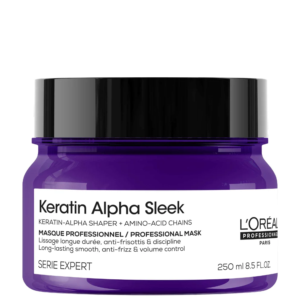 L'Oréal Professionnel Keratin Alpha Sleek Anti Frizz & Smoothing Hair Mask 250ml Image 1