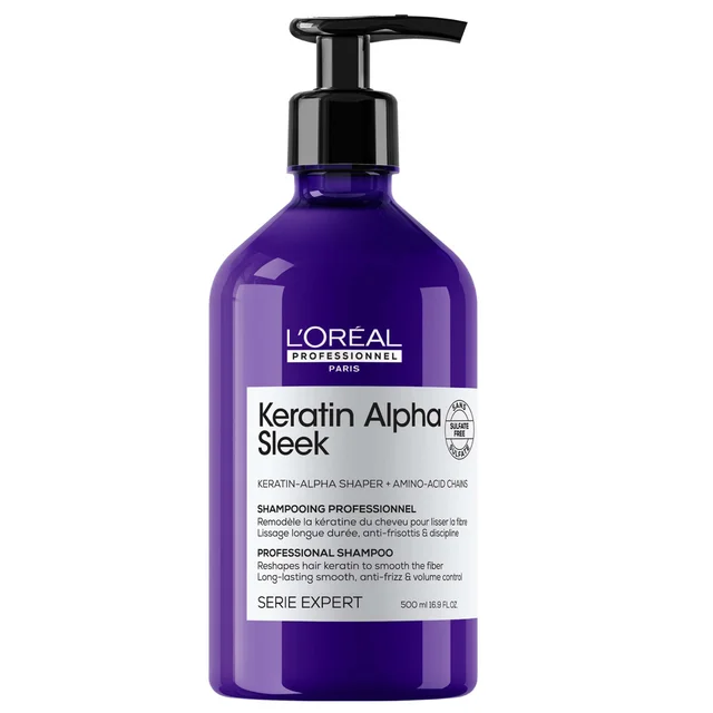 L'Oréal Professionnel Keratin Alpha Sleek Anti Frizz & Smoothing Shampoo 500ml