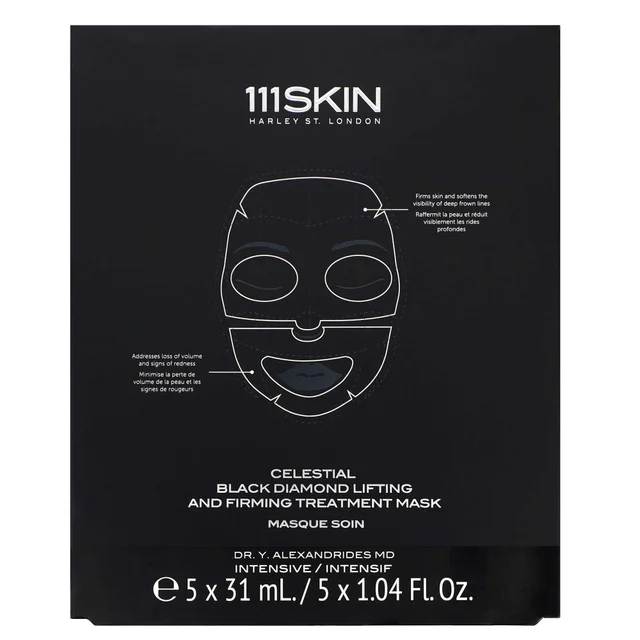 111SKIN Intensive Celestial Black Diamond Lifting & firming Treatment Mask 5 x 31ml