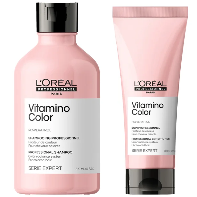 L'Oréal Professionnel SERIE EXPERT Vitamino Colour Shampoo & Conditioner Bundle Set for Coloured Hair