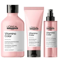 L'Oréal Professionnel SERIE EXPERT Vitamino Colour Shampoo & Conditioner & 10 in 1 Treatment Spray Bundle Set for Coloured Hair