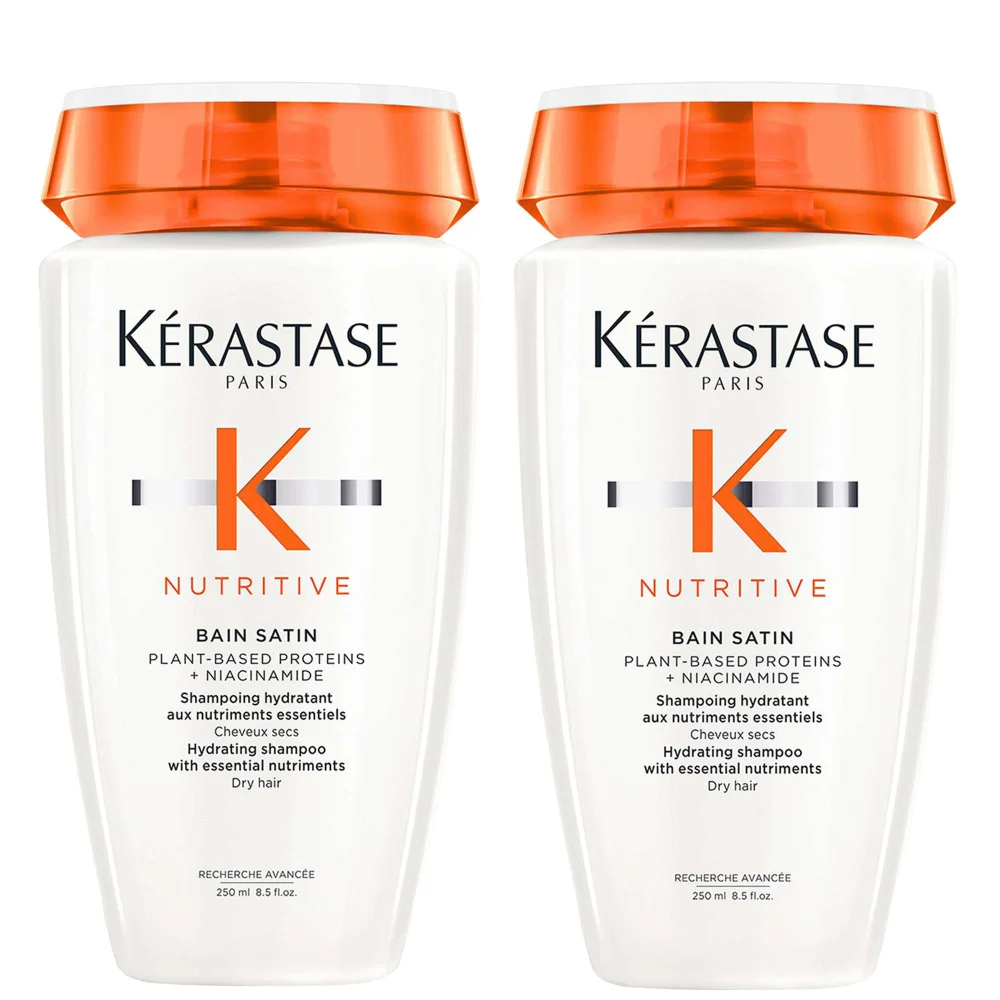 Kérastase Nutritive Bain Satin Hydrating Shampoo for Dry Hair 250ml Duo Image 1