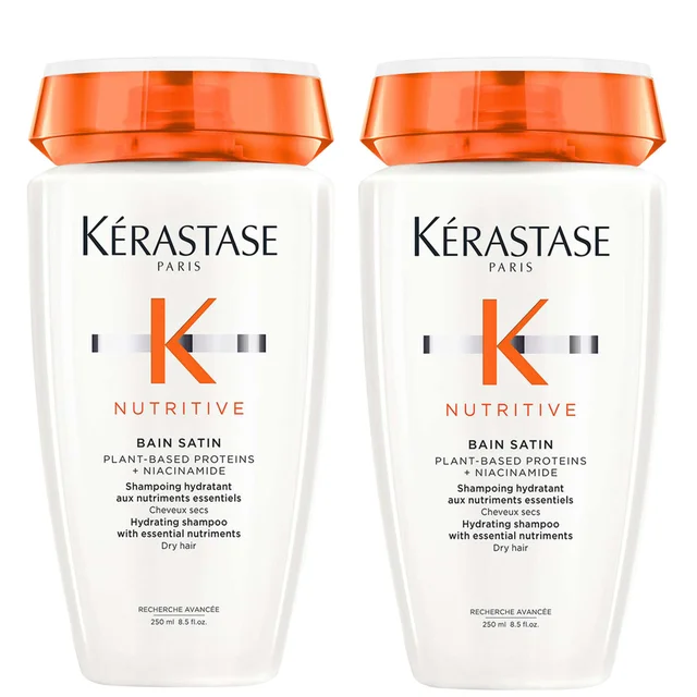 Kérastase Nutritive Bain Satin Hydrating Shampoo for Dry Hair 250ml Duo