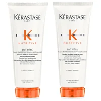 Kérastase Nutritive Lait Vital High Nutrition Ultra-Light Conditioner for Dry, Fine to Medium Hair 200ml Duo