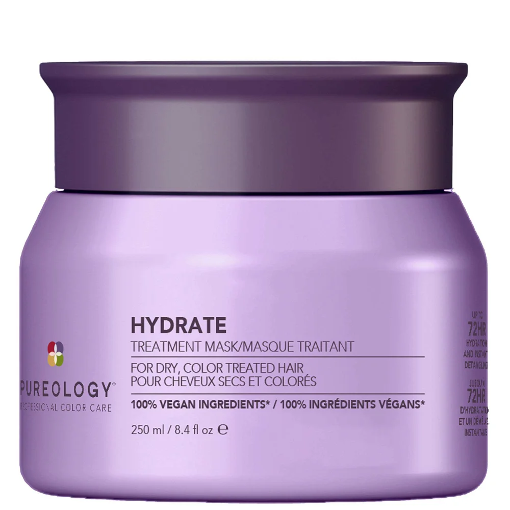 Pureology Hydrate Hair Treatment Mask, Deep Conditioning Hair Mask for Dry or Color-Treated Hair 250ml Image 1