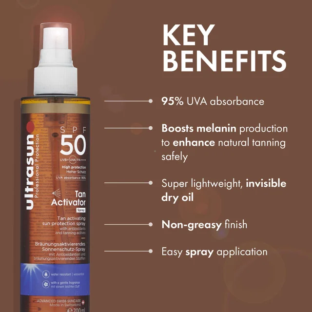Ultrasun Body Tan Activator Spray SPF50 100ml