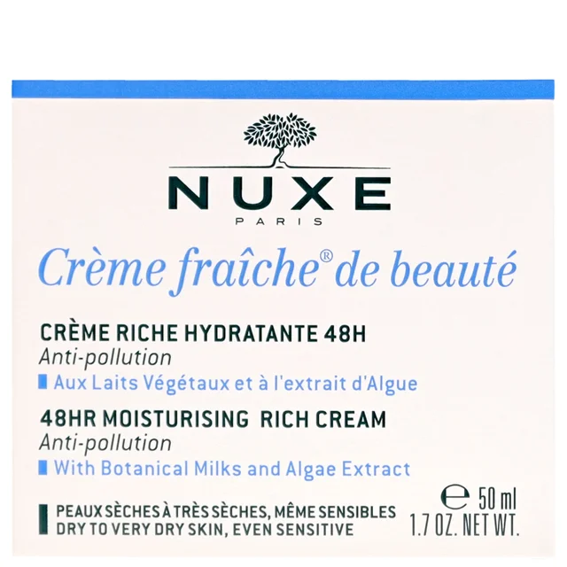 Nuxe Crème Fraîche de Beauté 48HR Moisturising Rich Cream for Dry to Very Dry Sensitive Skin 50ml